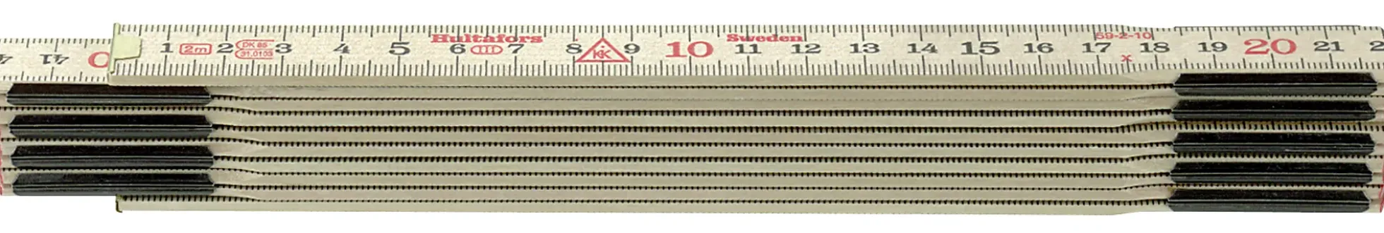Meterstokk 61-1-6 mm/ tre 1m