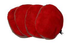MICROFIBERPADS SKÅNSOM FOR MICROFIBERBØRSTE BILPLEIE 4STK