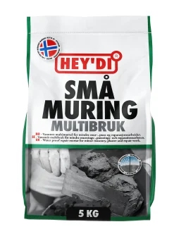 MØRTEL SMÅMURING 5KG MUR OG PUSSMØRTEL