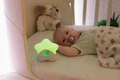 Nattlampe Lily med temperaturvisning
