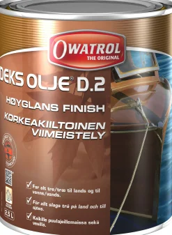 OLJE BÅT OG MØBLER HØYGLANS FINISH 2,5L OWATROL