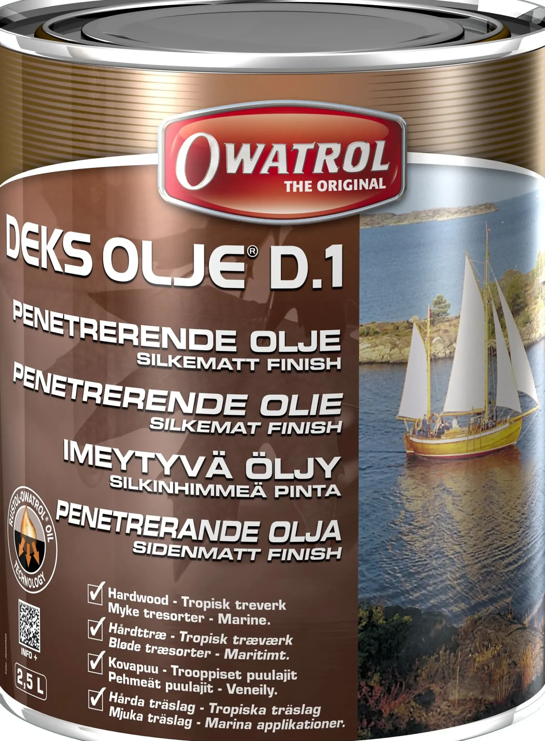 OLJE BÅT OG MØBLER METTENDE MATT 2,5L OWATROL