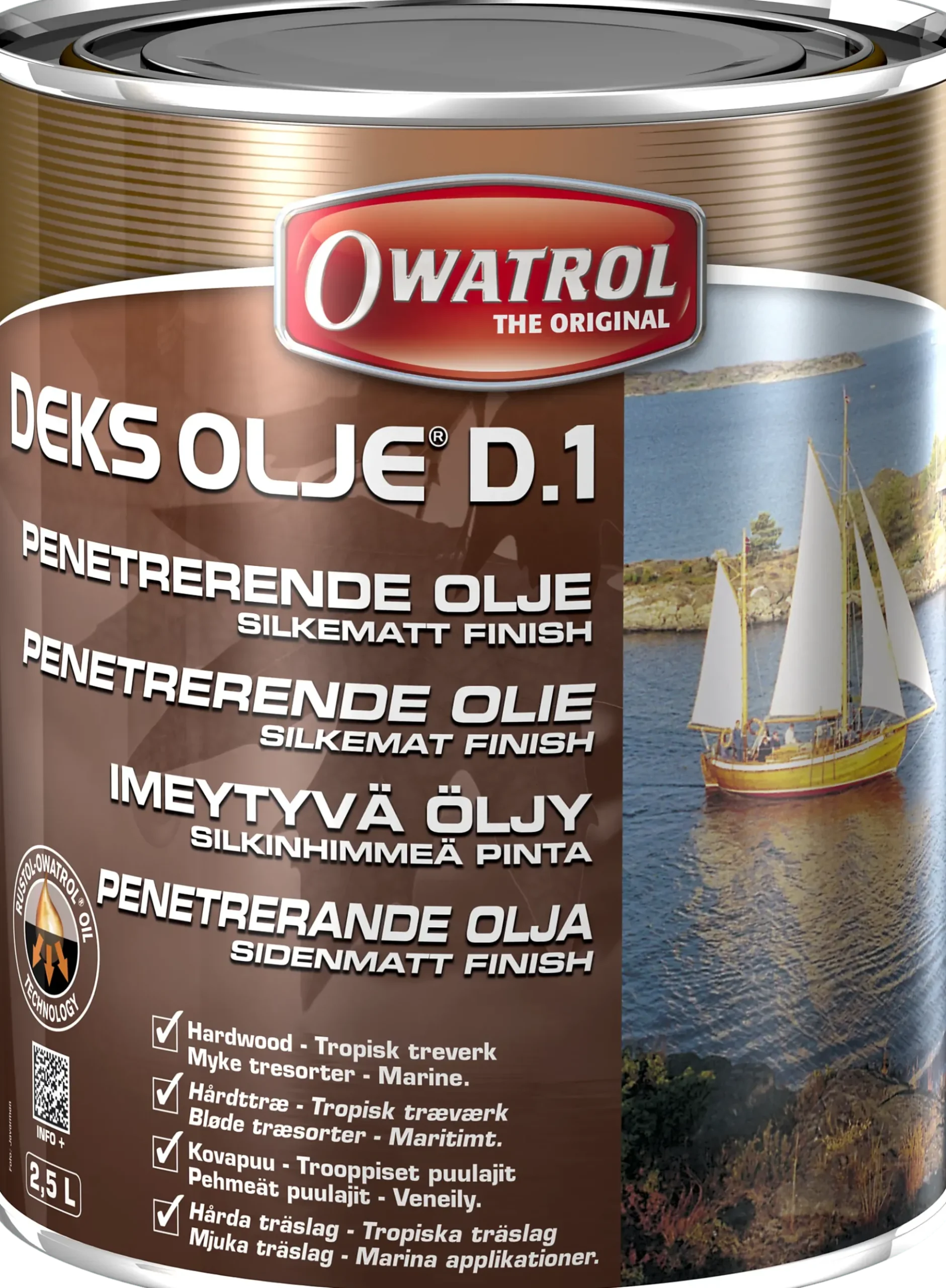 OLJE BÅT OG MØBLER METTENDE MATT 2,5L OWATROL