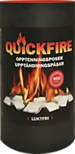 Opptenningsposer hvite 100stk