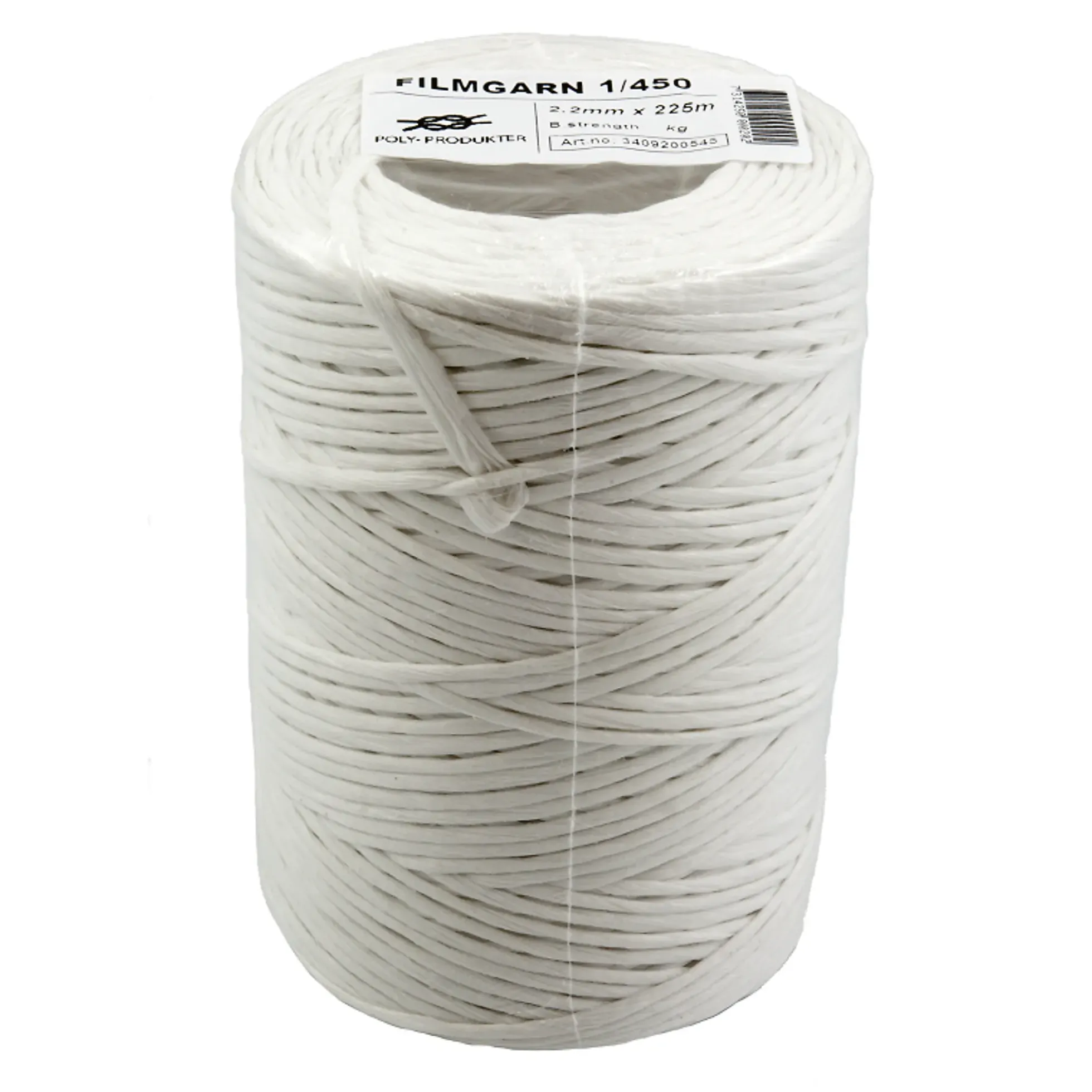 Pakketau hvit 500g 225m