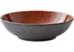 Pastaskål sort/amber 20cm