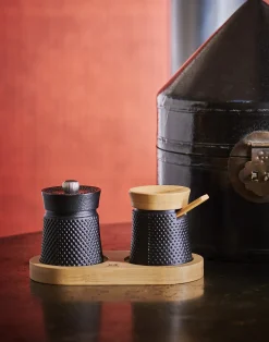 Pepperkvern og Saltkrukke Bali Støpejern