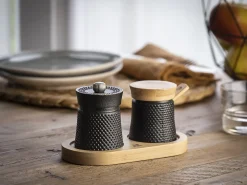 Pepperkvern og Saltkrukke Bali Støpejern