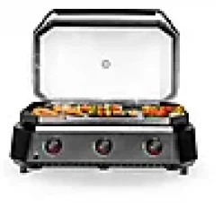 Plancha G-800 med lokk og tre gassbrennere