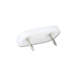 Plastknotter 45x20mm Hvit