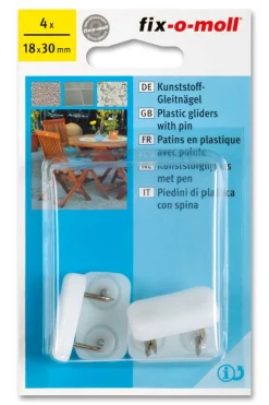 Plaststift for hagemøbler i tre 30x18mm