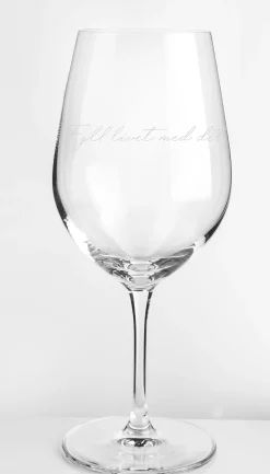 Rødvinglass 62cl Fyll Livet Med Det Som Godt Er