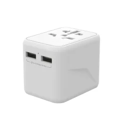 Reiseadaptert inkludert 2xUSB