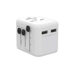 Reiseadaptert inkludert 2xUSB