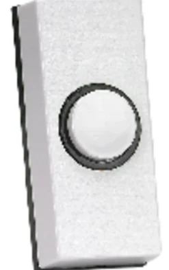Ringeknapp sesame D814 hvit