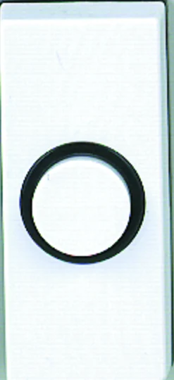 Ringeknapp sesame D814 hvit