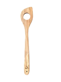 Røreskje med hull oliventre 30cm