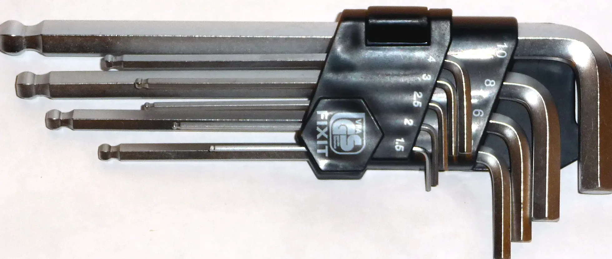 Sekskanttrekkersett 1,5-10mm 9 deler