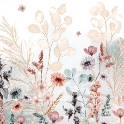 Servietter 33x33cm Blomster