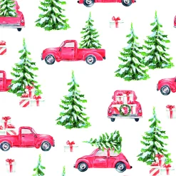Servietter 33x33cm Christmas Cars