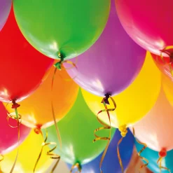 Servietter 33x33cm Colourful balloons