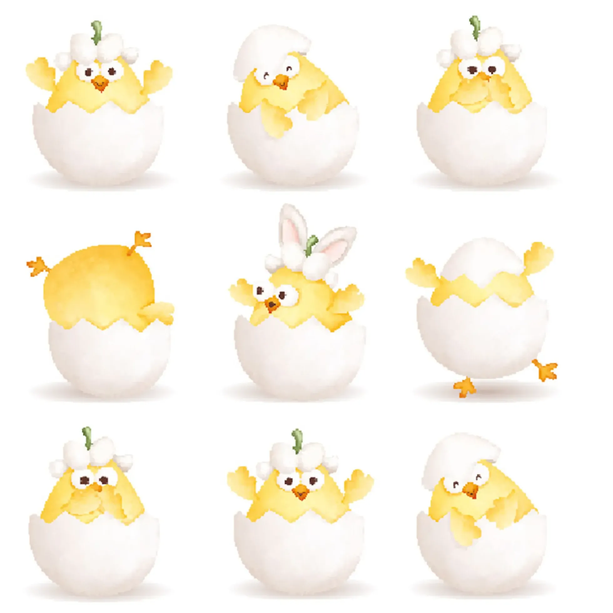 Servietter 33x33cm Easter chick in egg