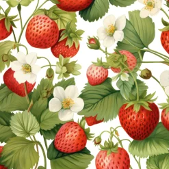 Servietter 33x33cm Fragole white