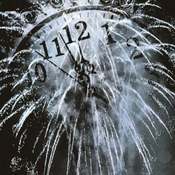 Servietter 33x33cm Hello New Year Silver