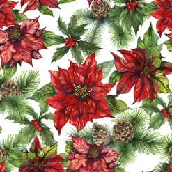 Servietter 33x33cm Painted Poinsettias