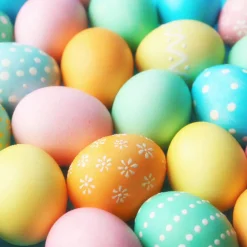 Servietter 33x33cm Pastel colored Easter eggs