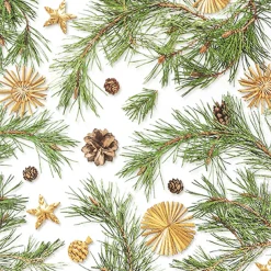Servietter 33x33cm Pines and more