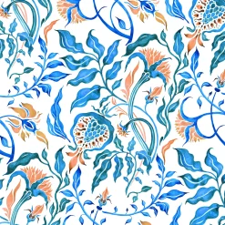 Servietter 33x33cm Royal Pattern blue