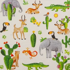 Servietter 33x33cm Wild Animals