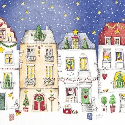 Servietter 33x33cm Winter Village