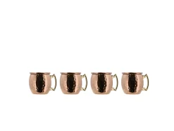 Shotglass Mosscow Mule Mini Kobber/Stål 8cl 4stk