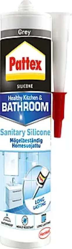 SILIKON SANITÆR GRÅ 280ML