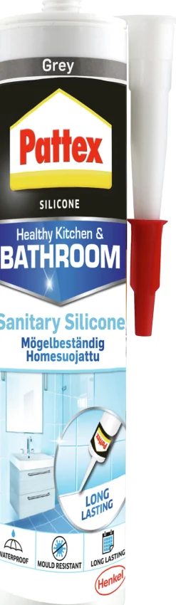SILIKON SANITÆR GRÅ 280ML