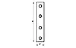 SKJØTEJERN 6212 EZ 105X20X2MM 2STK