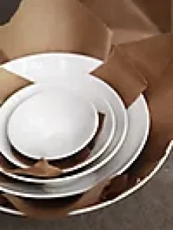 Skål hvit porselen 10cm 2stk