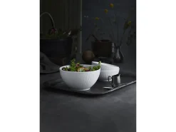 Skål Plissé 1l 18cm hvit