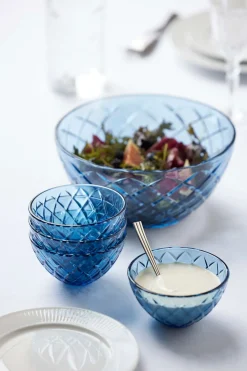 SKÅL SORRENTO 12 CM 4 STK. BLÅ GLASS