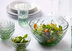 SKÅL SORRENTO 12CM 4STK GRØNN GLASS