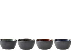 Skål sort assortert 12cm 4stk