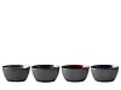Skål sort assortert 12cm 4stk