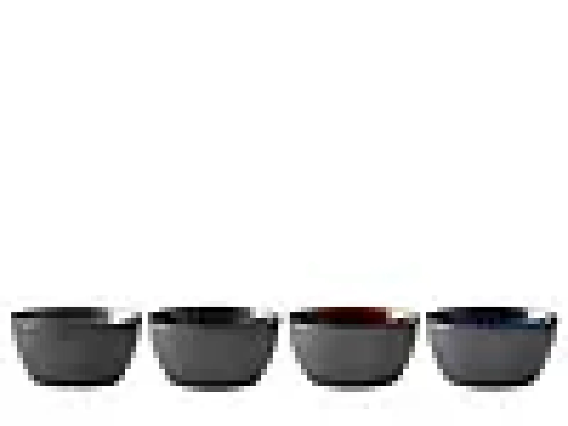 Skål sort assortert 12cm 4stk