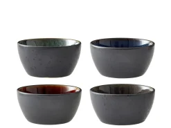 Skål sort assortert 12cm 4stk