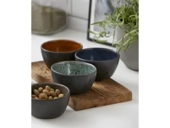 Skål sort assortert 12cm 4stk