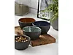 Skål sort assortert 12cm 4stk
