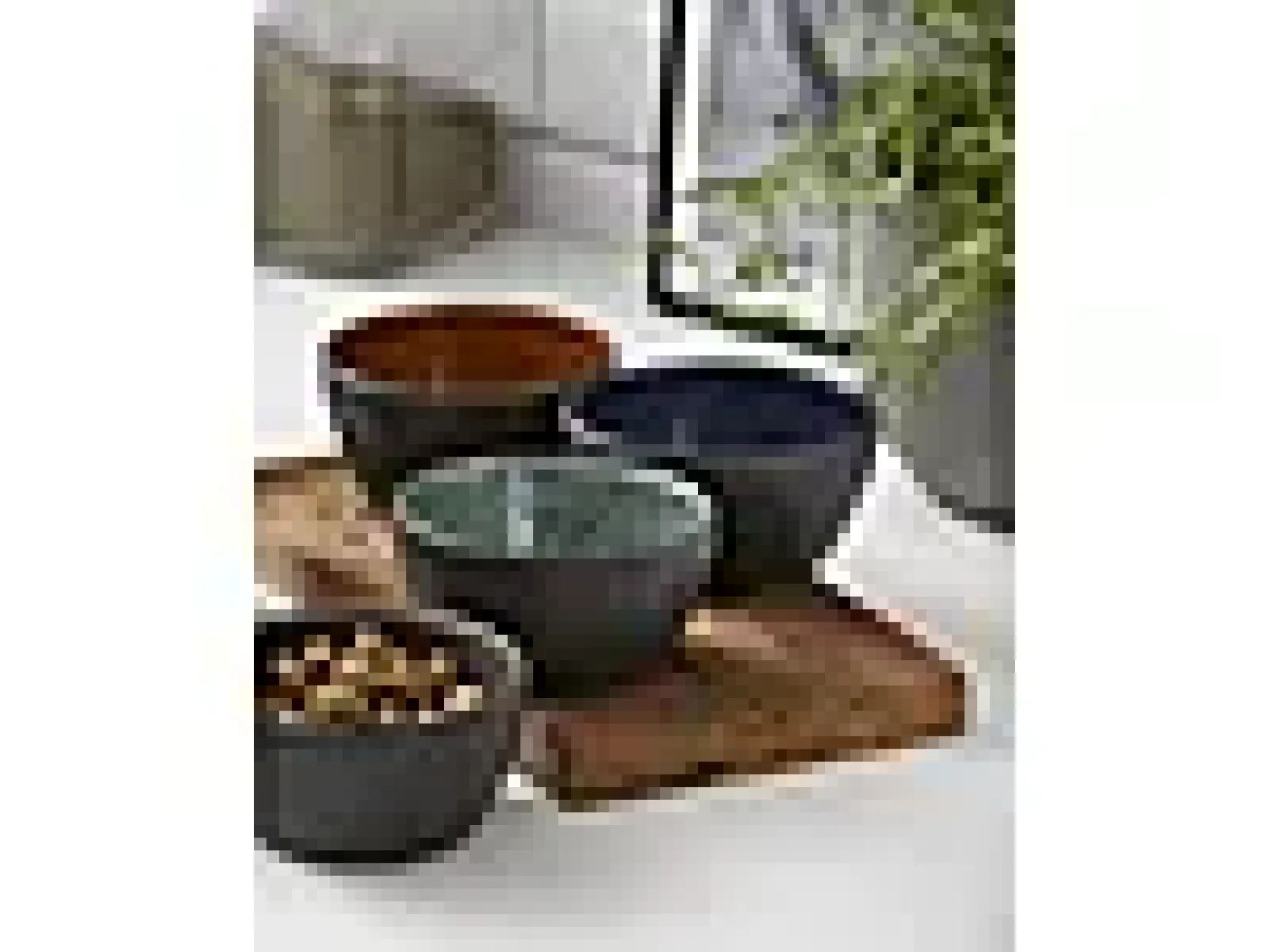 Skål sort assortert 12cm 4stk