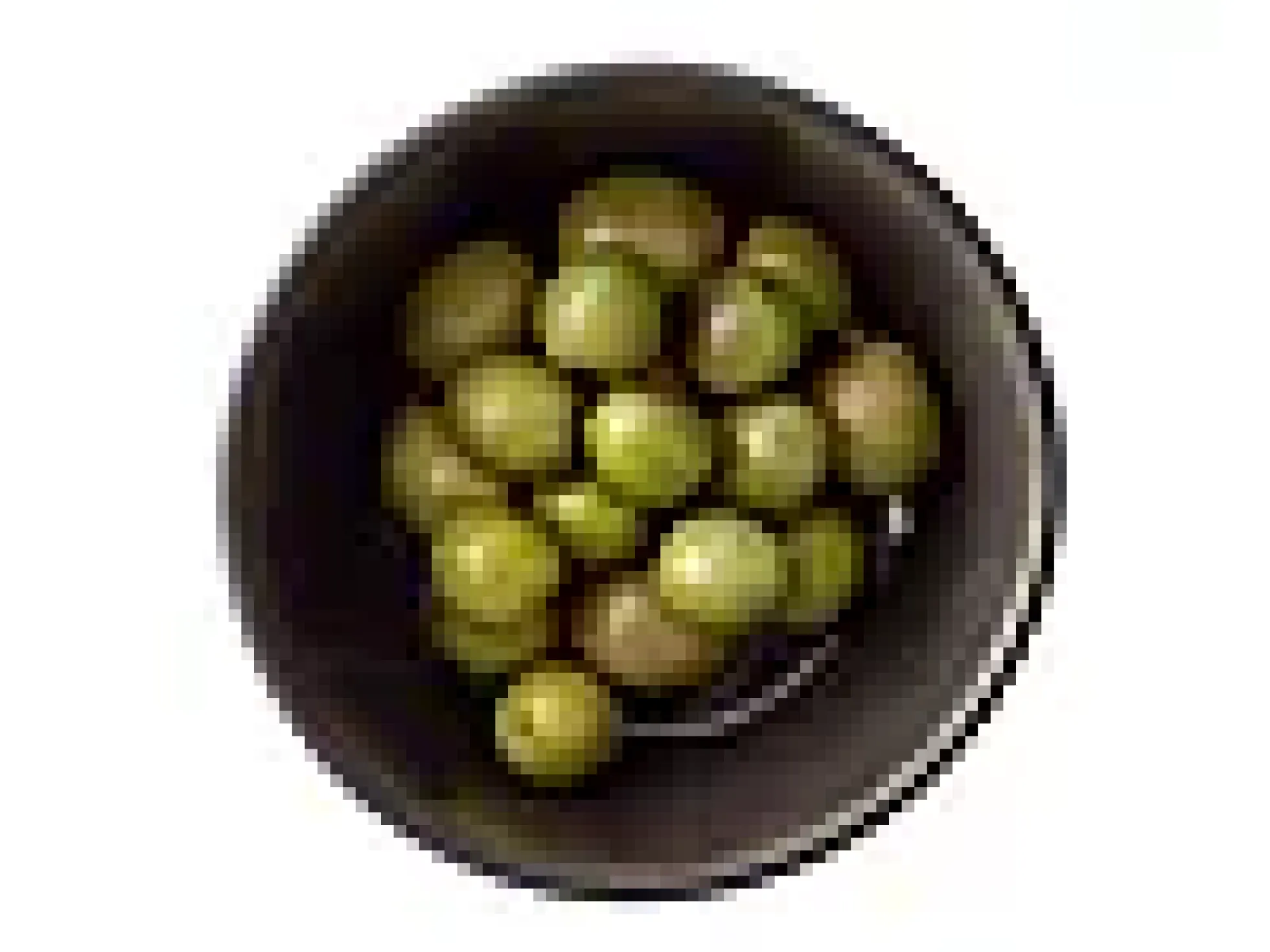 Skål sort assortert 12cm 4stk
